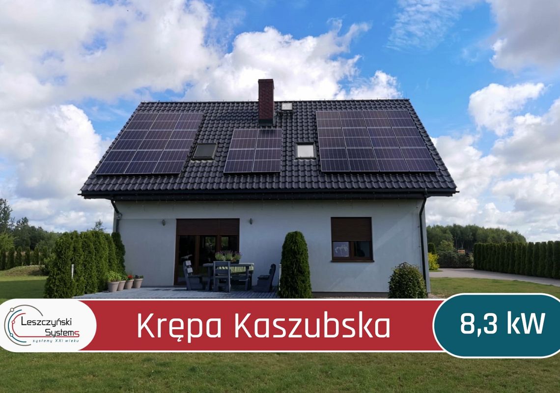 Krępa Kaszubska Fotowoltaika Lębork Pomorskie Instalacje fotowoltaiczne dotacje Leszczyński Systems
