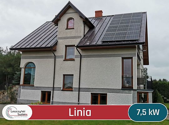 Linia 7,5 kW Fotowoltaika pomorskie dotacje mój prąd leszczyński systems